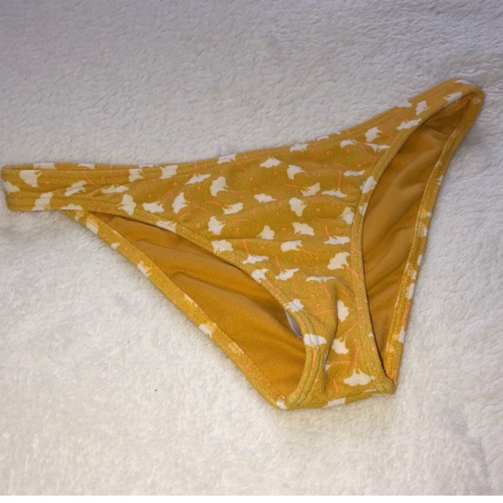 Yellow Textured Billabong Bikini bottoms